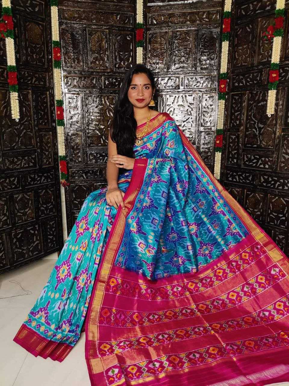 YNF PATOLA SILK RRI IKKAT WHOLESALE SAREE MANUFACTURER